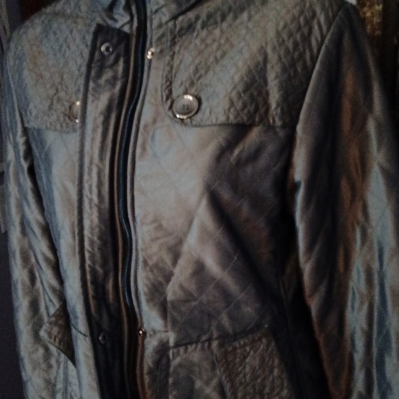 EUC Kristen Blake Taupe/Grey Quilted w/ Velour lining Sz PP (0-2) - Picture 9 of 13